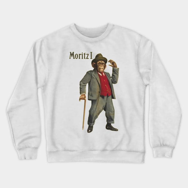 Moritz 1  Monkey in suit Crewneck Sweatshirt by CS77